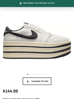 Nike Women’s Platform Sneaker — Sail, Anthracite